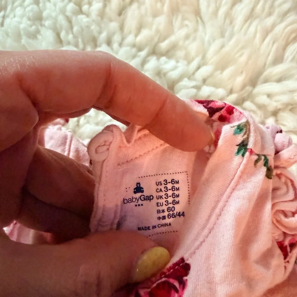 GAP Pink Floral Kids One Piece
